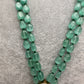 Moissanite Victoraian Double line Monalisa Beads Necklace - LightGreen