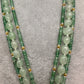 Moissanite Victoraian Ganesha Lakshmi Devi Monalisa Beads Necklace - LightGreen