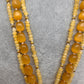 Moissanite Victoraian Ganesha Lakshmi Devi Monalisa Beads Necklace - Yellow