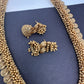 Goddess Lakshmi Matte Kassu Mala Long Necklace