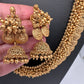 Goddess Lakshmi Matte Kassu Mala Long Necklace
