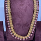 Kempu Goddess Lakshmi Bottu Long Necklace