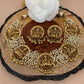 Goddess Lakshmi Cluster Pearls Short Around Neck Necklace