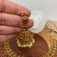 Goddess Lakshmi Mango Red Kemp Short Necklace