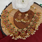 Red Green Kemp Pearls Short Guttapusalu Necklace
