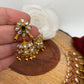 Goddess Lakshmi Red Kemp Kundan Mango Necklace