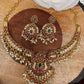Multi Color Kemp Mango Pattern Short Neckline Necklace