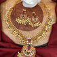 Multi Stone Rice Pearls Guttapusalu Necklace