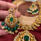 Multi Stone Green beads Mango Necklace