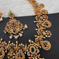 Multi Stone Peacock Bottu Necklace