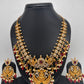 Goddess Lakshmi Multi Stone Red beads Necklace