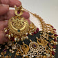 Goddess Lakshmi Multi Stone Red beads Necklace