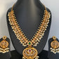 AD Red Green Multi Stone Rice Pearls Guttapusalu Necklace