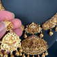 Goddess Lakshmi Golden Kanthi Necklace
