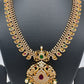 Red Green Multi Stone CZ Matte Finish Mango Ethnic Mala