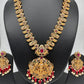 Goddess Lakshmi Mango Peacock Red beads Mala