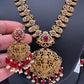 Goddess Lakshmi Mango Peacock Red beads Mala