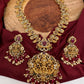 Goddess Lakshmi Mango Peacock Red beads Mala