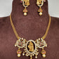 Radha Krishna Pendent Chain Style Matte Finish Dainty Necklace