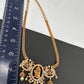 Radha Krishna Pendent Chain Style Matte Finish Dainty Necklace