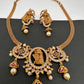 Radha Krishna Pendent Chain Style Matte Finish Dainty Necklace