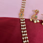 Peacock Pendent Pearl Mala Dainty Necklace
