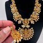Goddess Lakshmi AD Red Green Stone Necklace