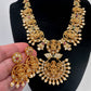 Goddess Lakshmi AD Red Green Stone Necklace