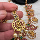 Mango Goddess Lakshmi Kempu Necklace