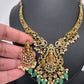 Venkatesh Balaji Green beads Matte Kanthi Necklace