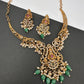 Venkatesh Balaji Green beads Matte Kanthi Necklace