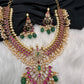 Kempu Short Guttapusallu Necklace