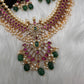 Kempu Short Guttapusallu Necklace