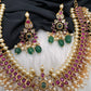 Kempu Short Guttapusallu Necklace