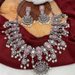 AD Pink Stone Victorian Short Necklace