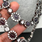 AD Amethyst Purple Stone Victorian Double Line Long Necklace