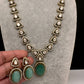 Victorian AD Polki Mint Green Stone Necklace