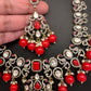 Victorian Moissanite Polki Coral Necklace