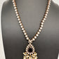 Polki Victorian Mehndi Finish Color Stone Necklace - Purple