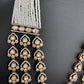 Kundan CZ Multi Layer Mehendi Polish Long Necklace